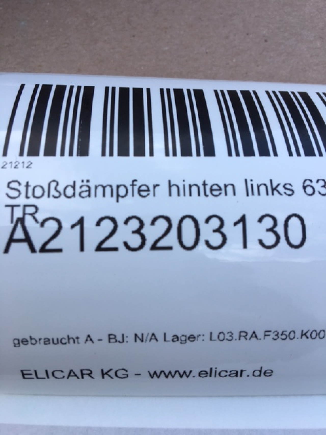 Stoßdämpfer hinten links 63 AMG für Mercedes-Benz  Stoßdämpfer hinten links 63 AMG für Mercedes-Benz