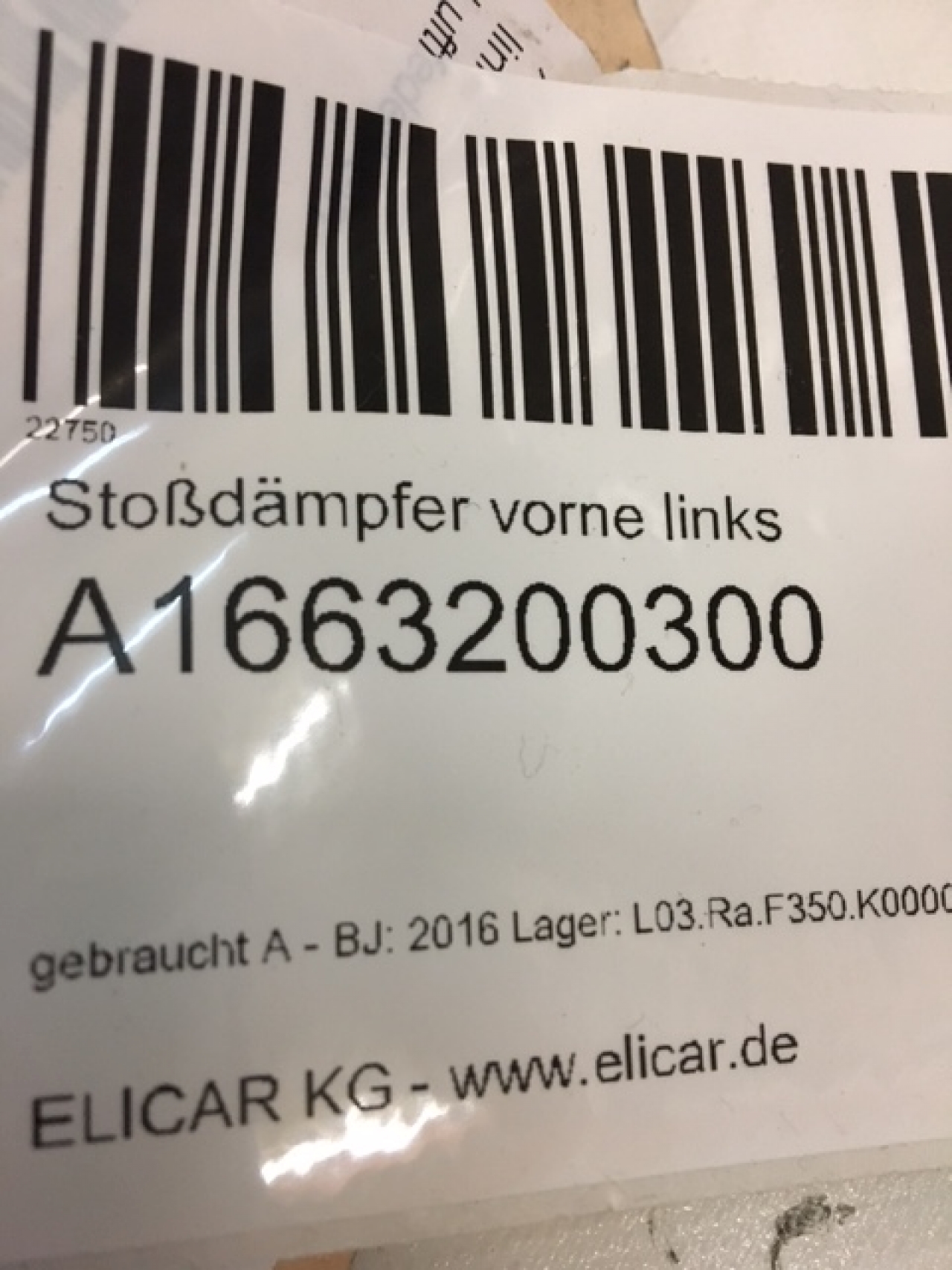 Stoßdämpfer vorne links für Mercedes-Benz Stoßdämpfer vorne links für Mercedes-Benz
