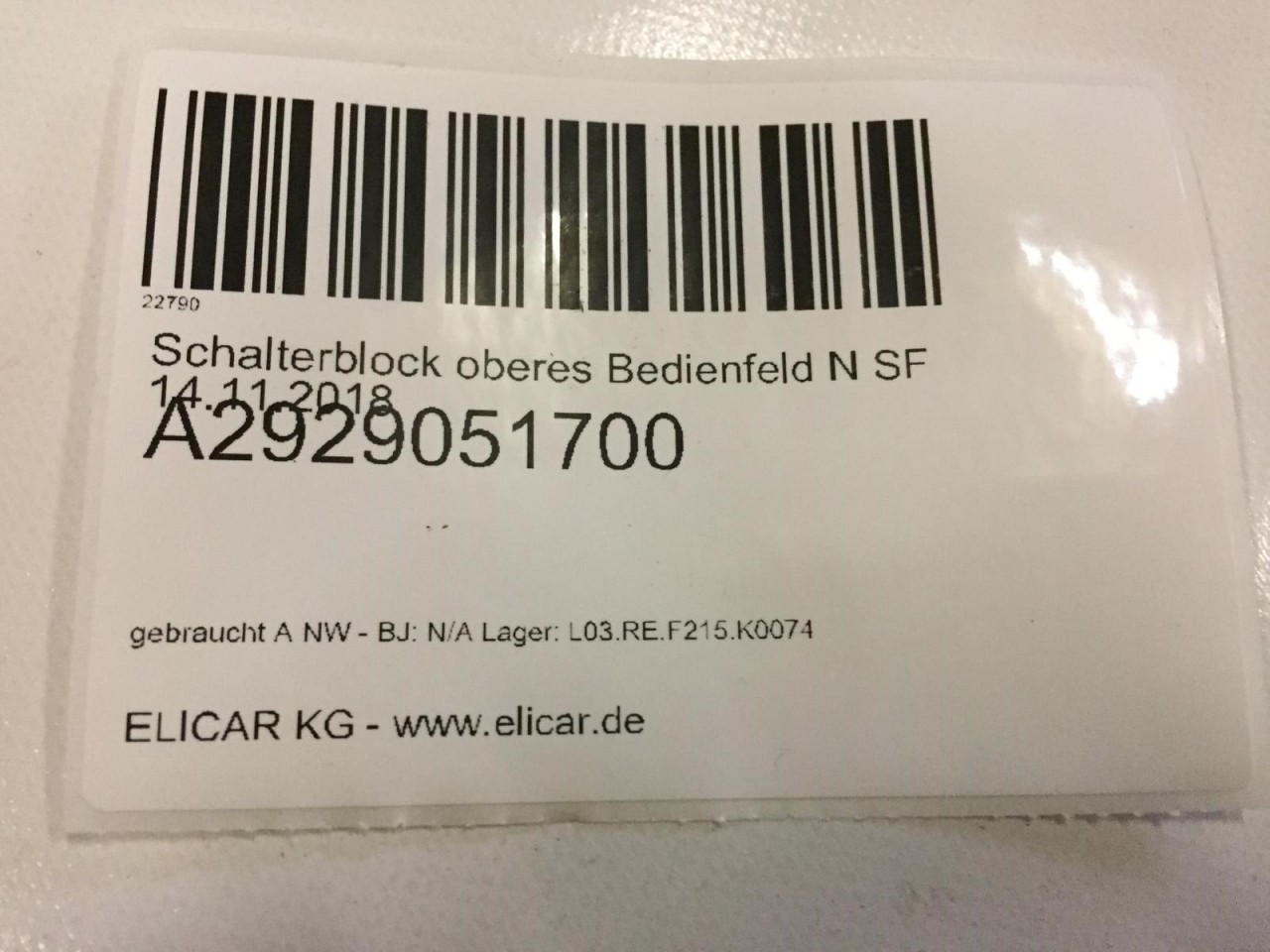 Schalterblock oberes Bedienfeld für Mercedes-Benz Schalterblock oberes Bedienfeld für Mercedes-Benz