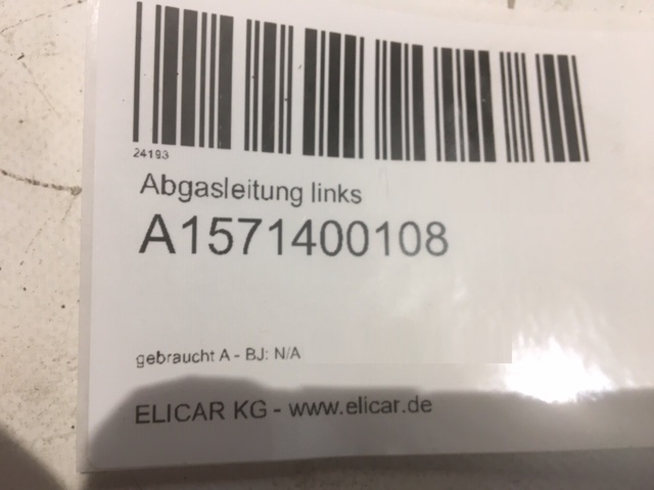 Abgasleitung links G63AMG für Mercedes-Benz Abgasleitung links G63AMG für Mercedes-Benz
