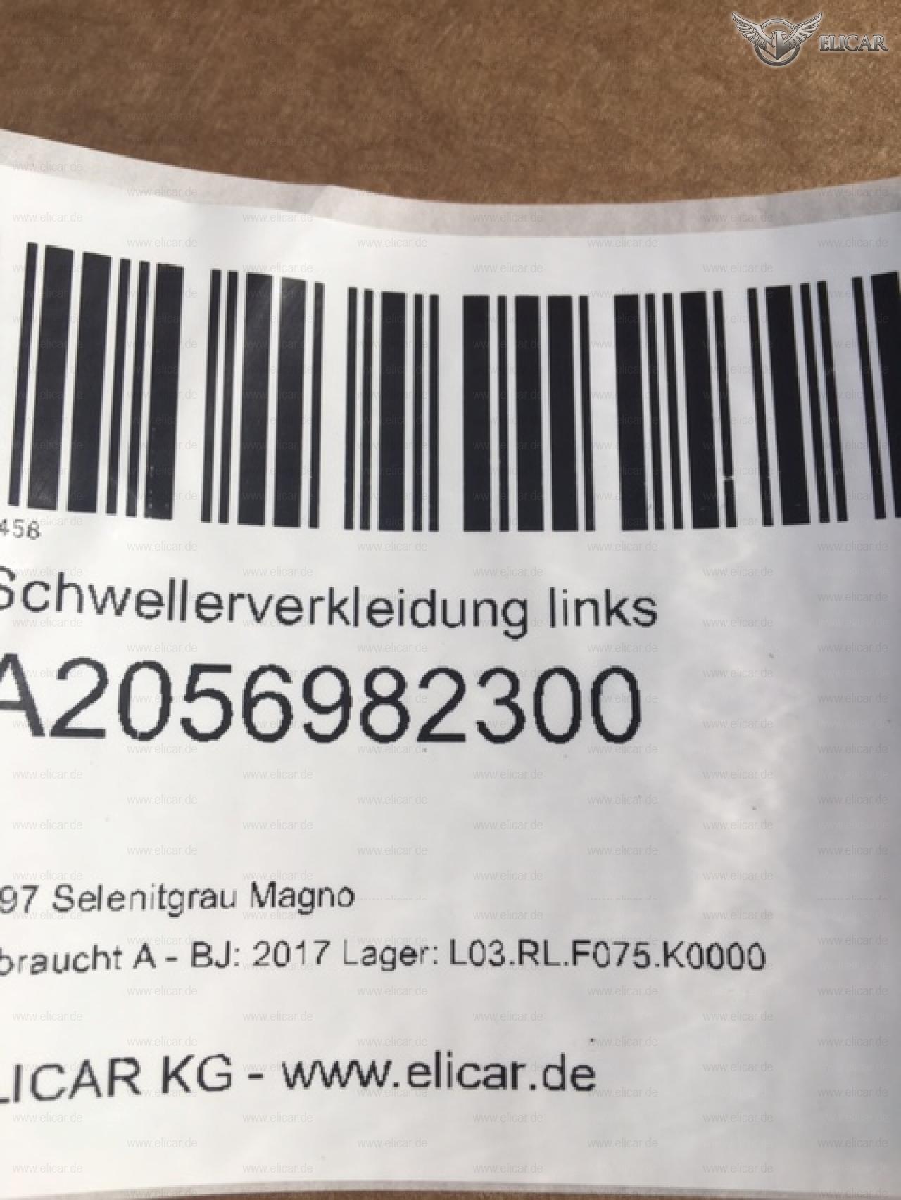 Schwellerverkleidung links für Mercedes-Benz Schwellerverkleidung links für Mercedes-Benz