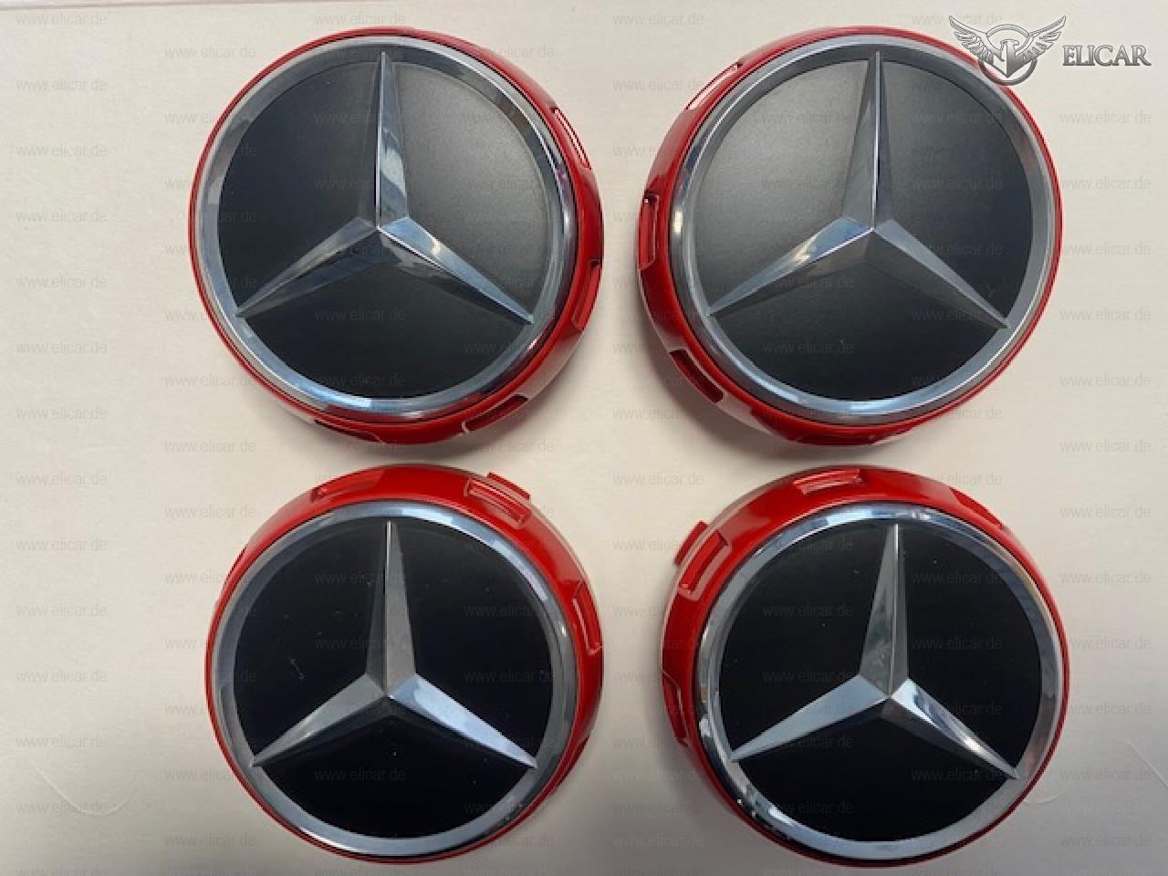 Radnabenabdeckungen SATZ   für Mercedes-Benz 