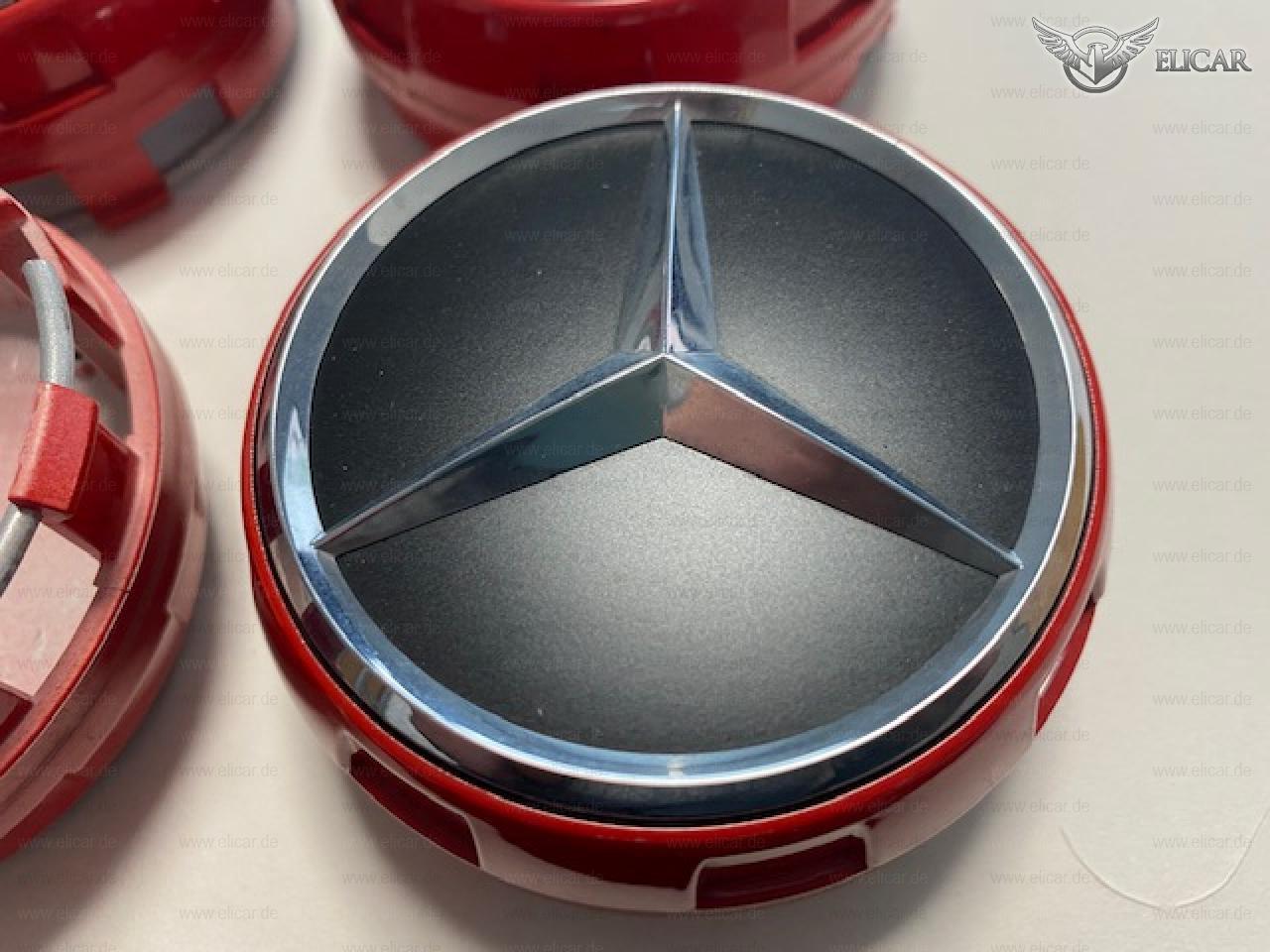 Radnabenabdeckungen SATZ   für Mercedes-Benz 