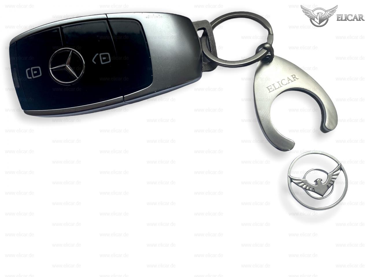 Elicar Collection Schlüsselanhänger mit Einkaufschip  für Mercedes-Benz 