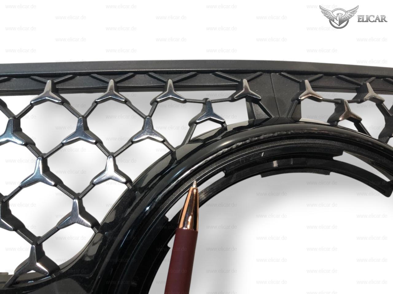 Kühlerverkleidung / Grill für Abstandsregeltempomat Plus für Mercedes-Benz Kühlerverkleidung / Grill für Abstandsregeltempomat Plus für Mercedes-Benz